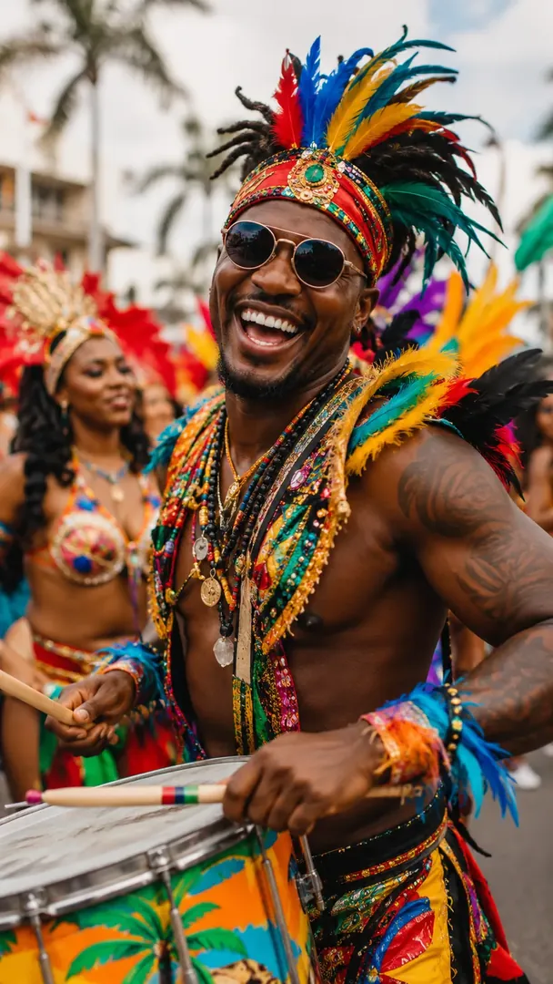 Caribbean-American Festival: AI American Cultural Celebrations photo effect example 2