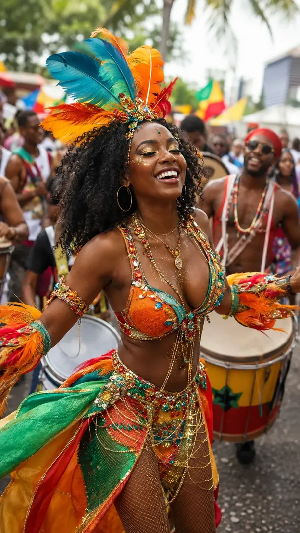 Caribbean-American Festival: AI American Cultural Celebrations photo effect