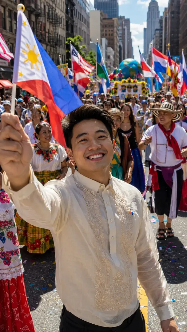 America's Cultural Parade: AI American Cultural Celebrations photo effect
