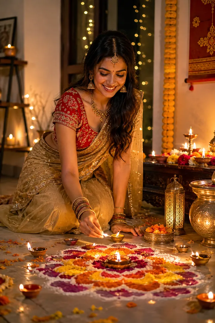 Diwali in America: AI American Cultural Celebrations photo effect