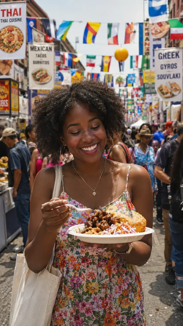 American Cultural Food Festival: AI American Cultural Celebrations photo effect