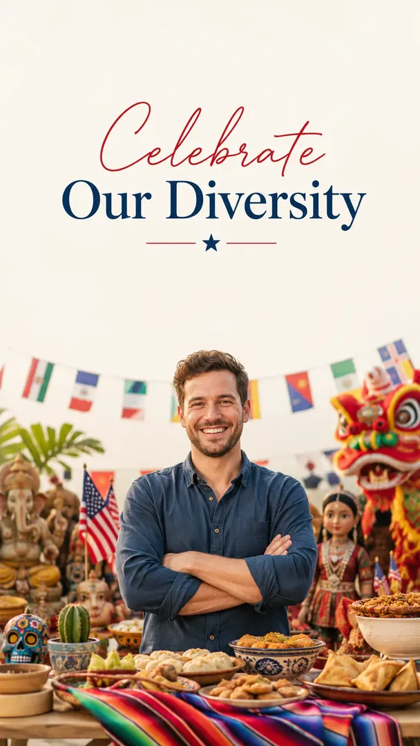 Cultural America Greeting: AI American Cultural Celebrations photo effect