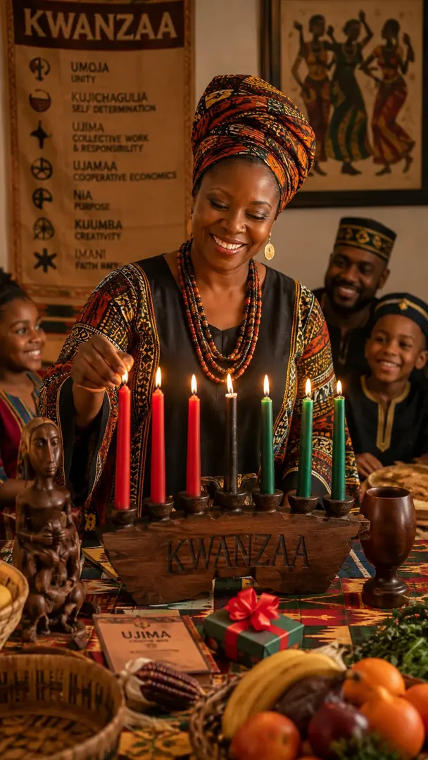 Kwanzaa Celebration: AI American Cultural Celebrations photo effect