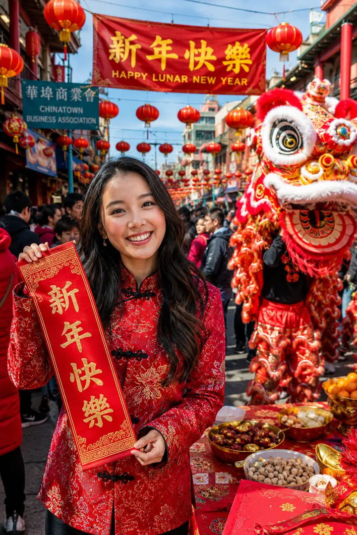 Lunar New Year Celebration: AI American Cultural Celebrations photo effect example 2