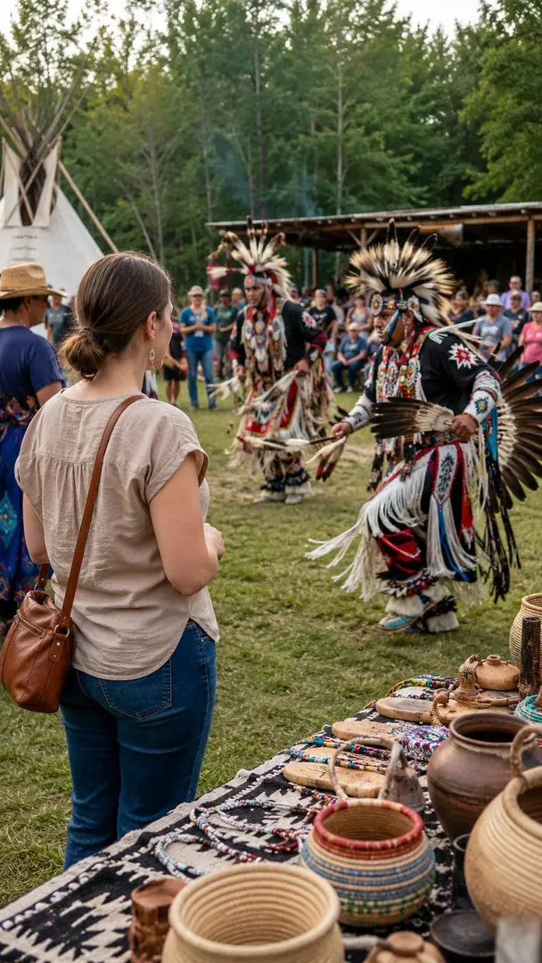 Native American Cultural Gathering: AI American Cultural Celebrations photo effect