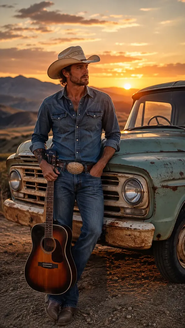 Country Road Music: AI Music & Concert Vibes photo effect