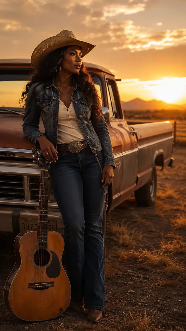 Country Road Music: AI Music & Concert Vibes photo effect example 2