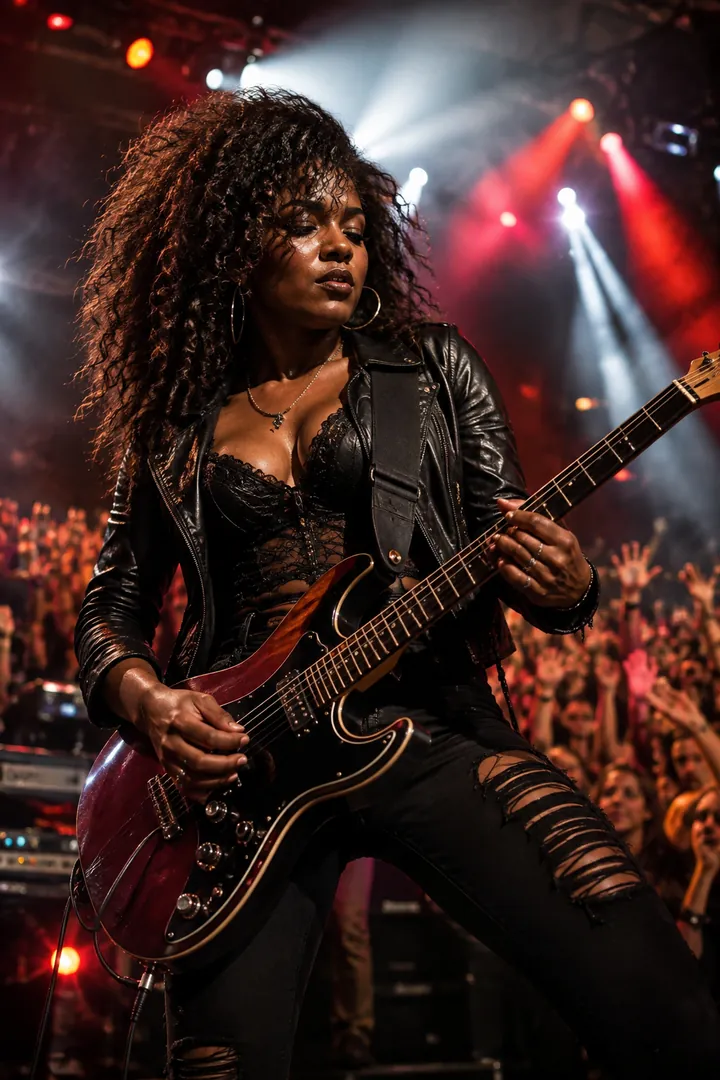 Classic Rock Concert: AI Music & Concert Vibes photo effect example 2