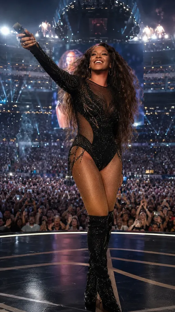 Live Stadium Concert: AI Music & Concert Vibes photo effect example 2