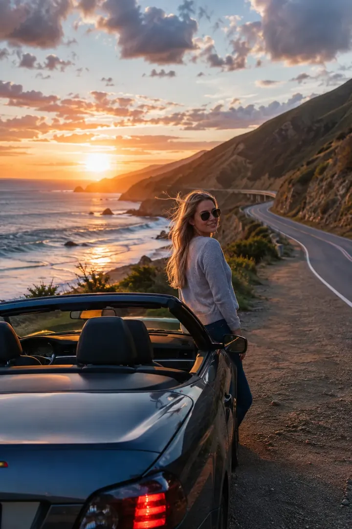 Pacific Coast Highway: AI Great Outdoors & National Parks photo effect
