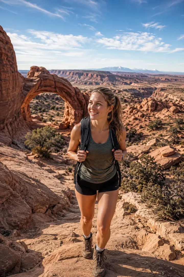 Utah Desert Adventure: AI Great Outdoors & National Parks photo effect