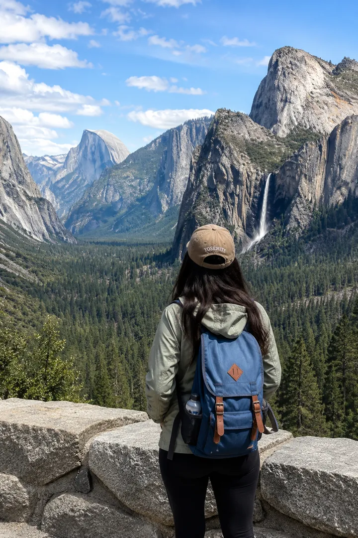 Yosemite Valley: AI Great Outdoors & National Parks photo effect