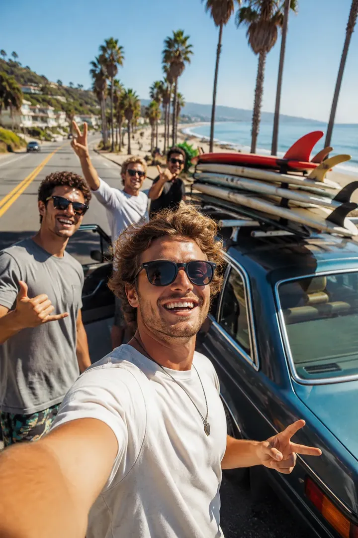 Beach Road Trip: AI Road Trip & Summer Drives photo effect example 2