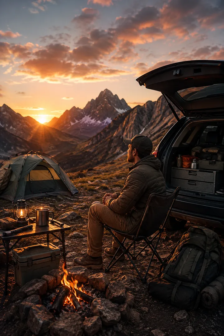 Road Trip Camping: AI Road Trip & Summer Drives photo effect