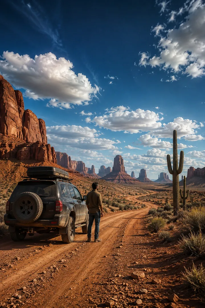 Desert Road Adventure: AI Road Trip & Summer Drives photo effect example 2