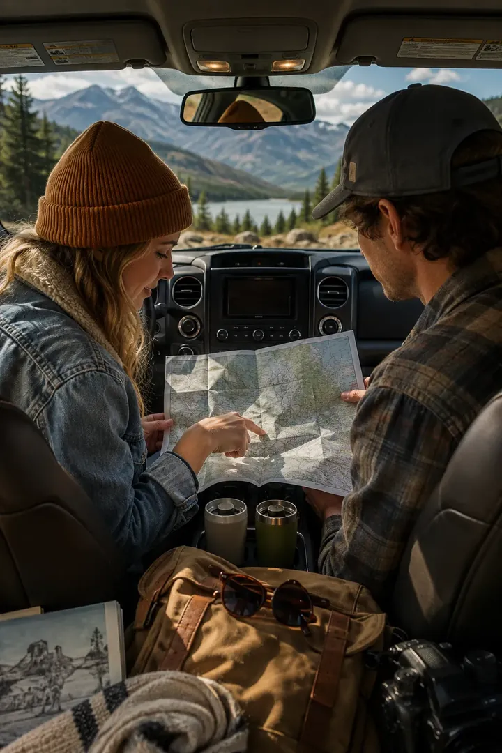 Map & Road Trip Planning: AI Road Trip & Summer Drives photo effect example 2