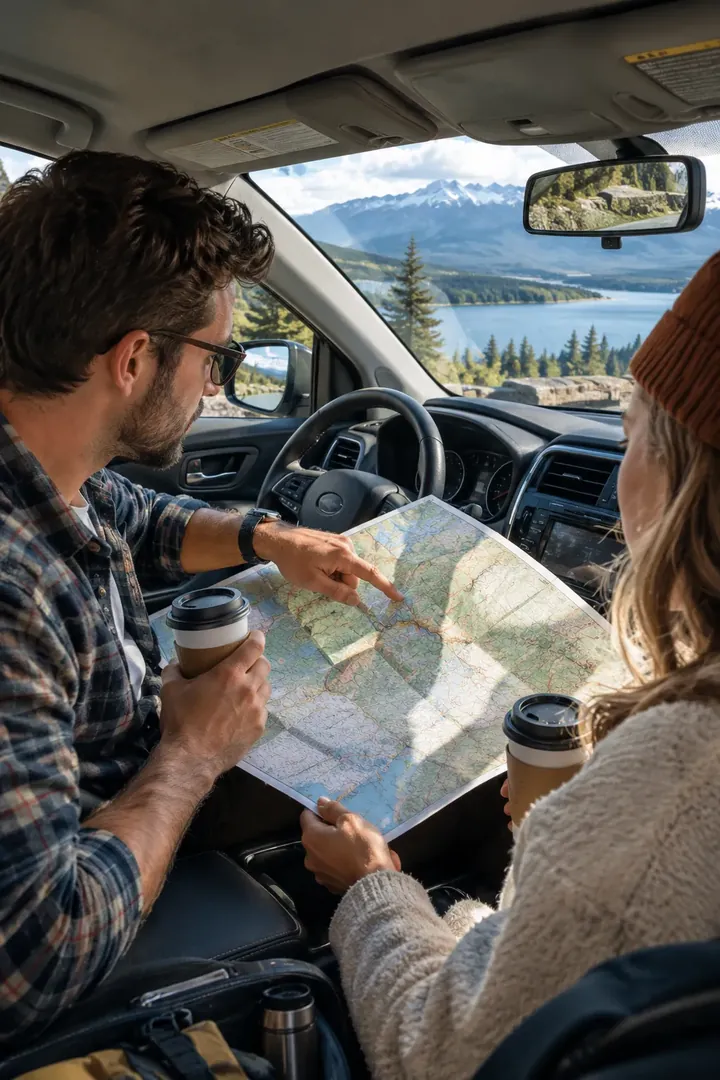 Map & Road Trip Planning: AI Road Trip & Summer Drives photo effect
