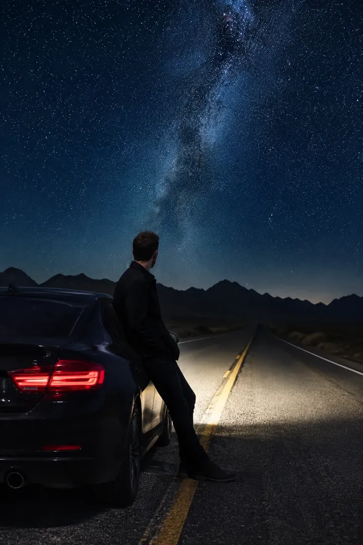 Midnight Road Trip: AI Road Trip & Summer Drives photo effect