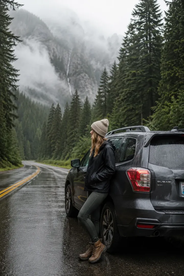 Pacific Northwest Drive: AI Road Trip & Summer Drives photo effect