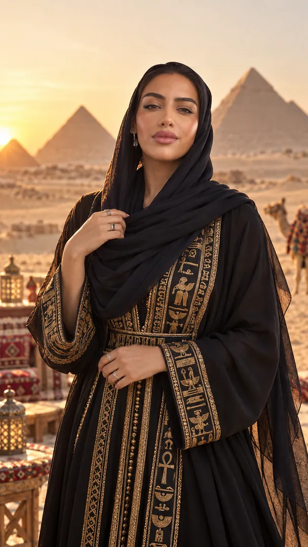 Arabian Desert Portrait: AI Arabian Desert photo effect example 2