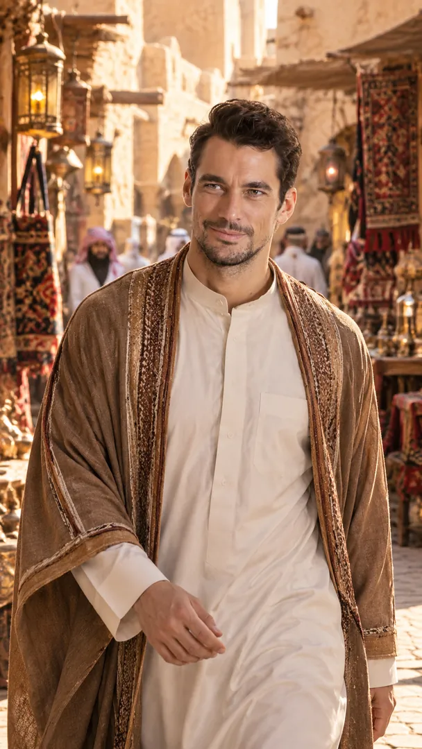 Saudi Heritage Souq: AI Arabian Heritage photo effect example 2