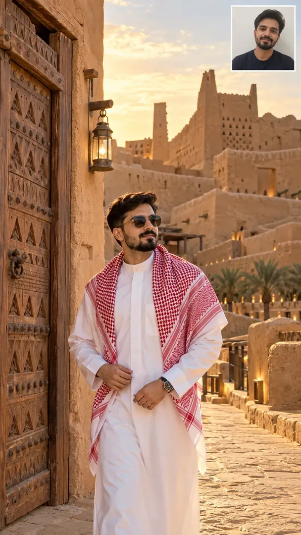 Diriyah Heritage: AI Arabian Heritage photo effect