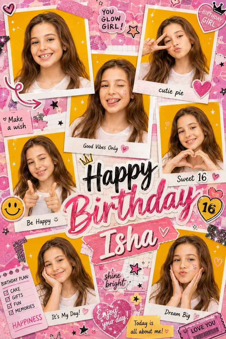 Photocard Booth: AI Birthday Posters & Custom Wishes photo effect example 2