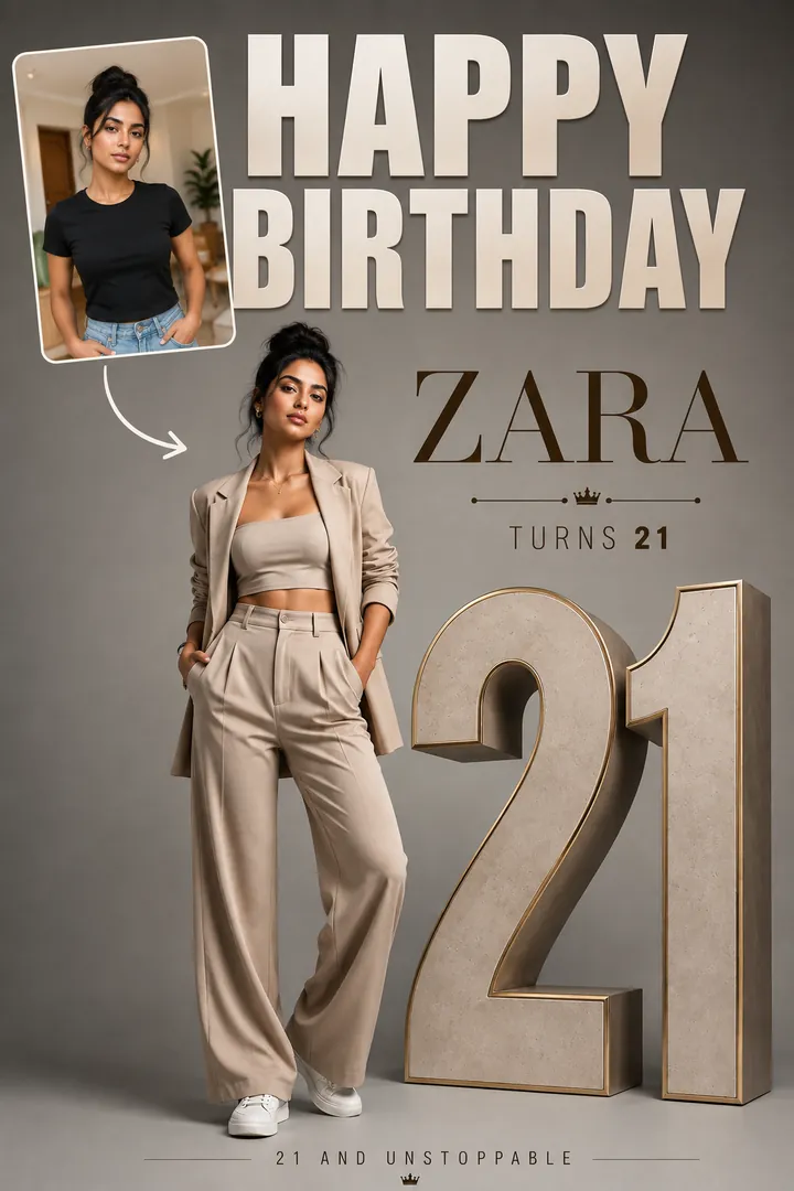 Milestone Poster: AI Birthday Posters & Custom Wishes photo effect