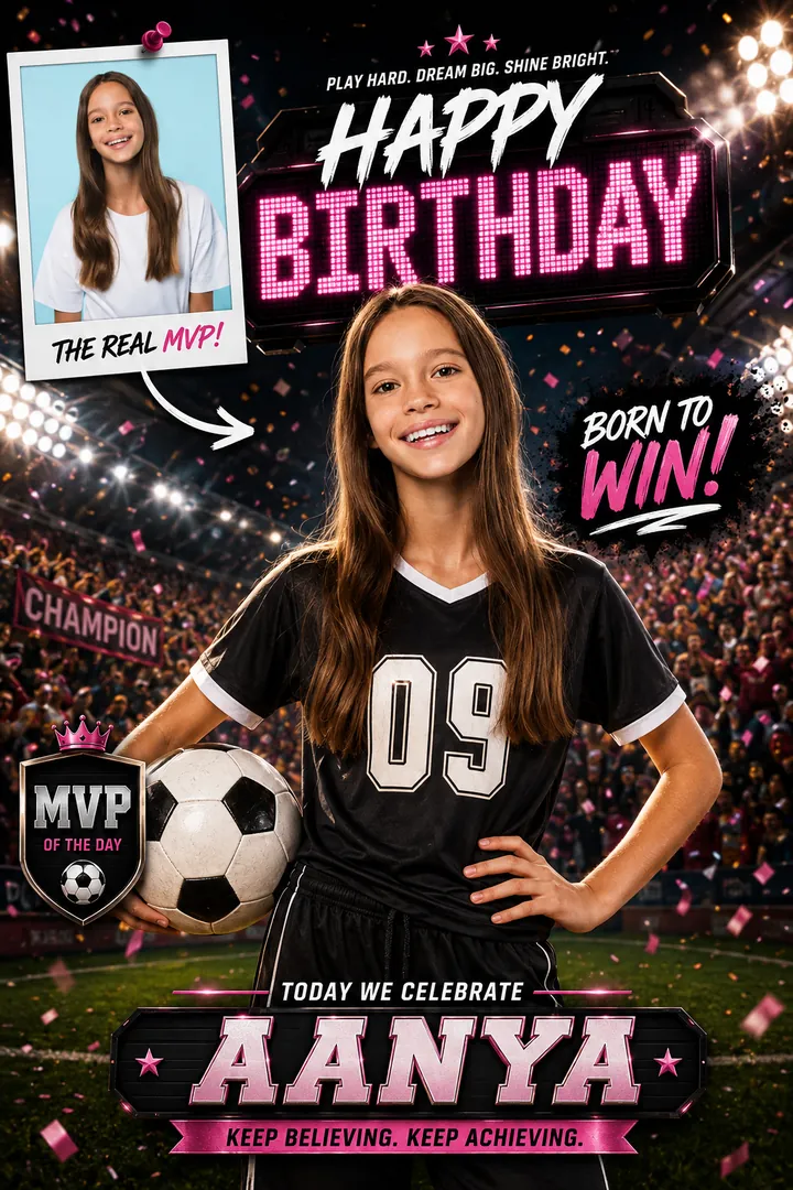 Birthday MVP: AI Birthday Posters & Custom Wishes photo effect