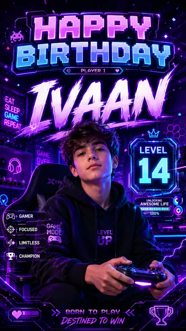 Level Up — AI photo example