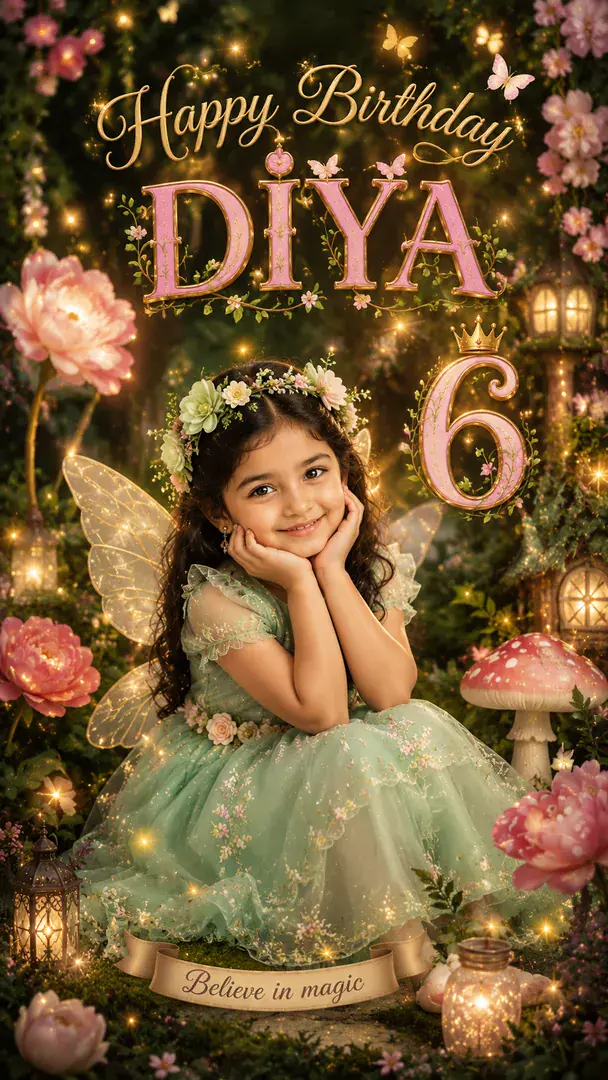 Fairy Garden Princess AI photo example 2