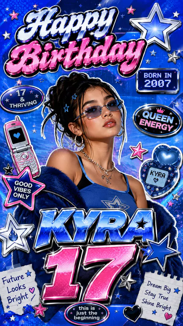 Y2K Retro Pop AI photo example 2