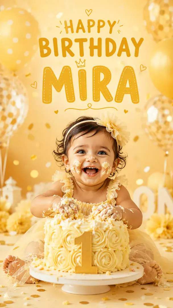 Cake Smash — AI photo example