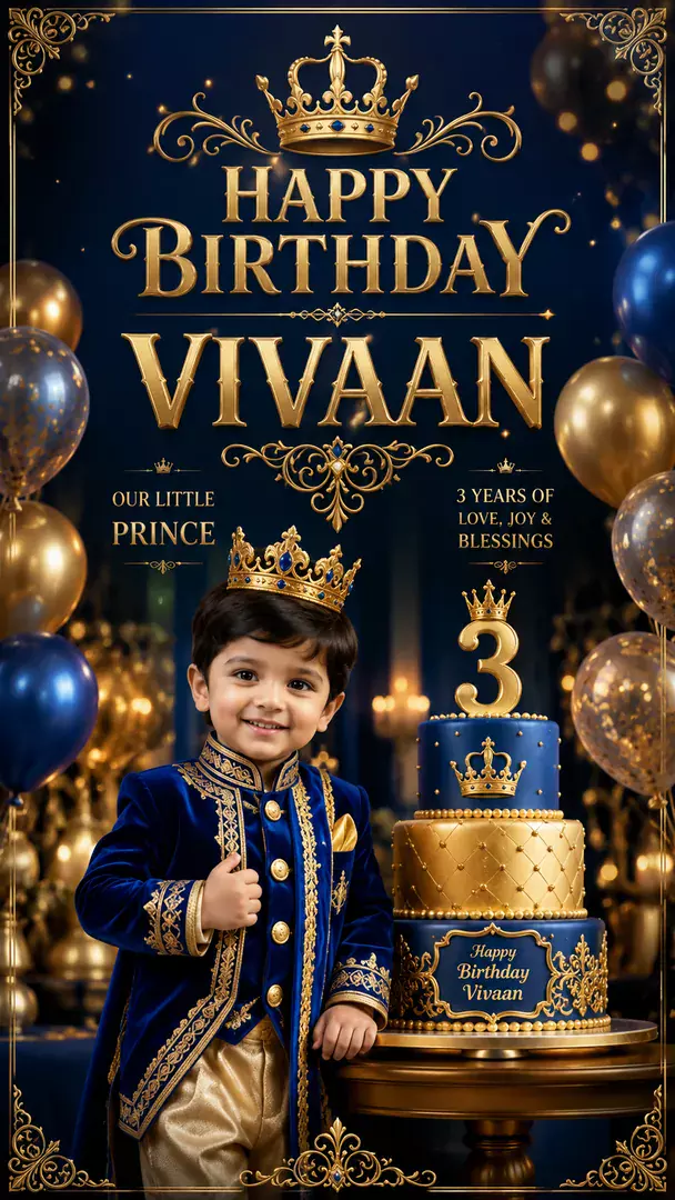 Royal Birthday AI photo example 2