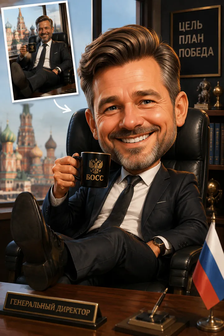 3D Caricature AI photo example 2