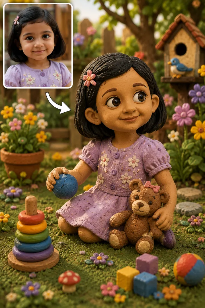 Claymation AI photo example 2