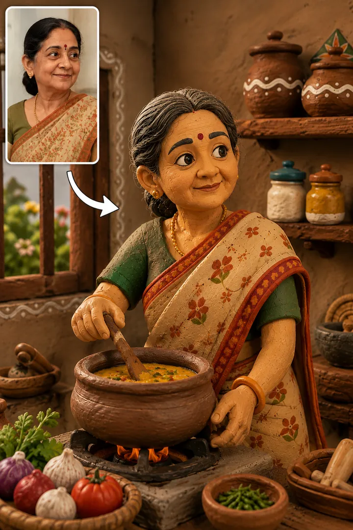 Claymation — AI photo example