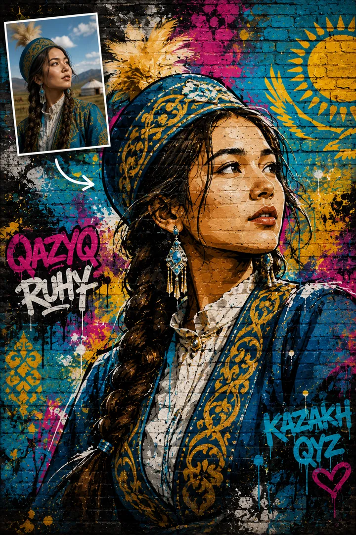 Graffiti Street Art — AI photo example