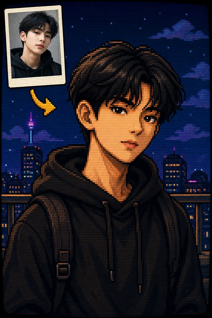 Pixel Art — AI photo example