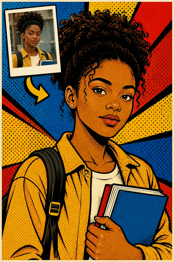 Pop Art AI photo example
