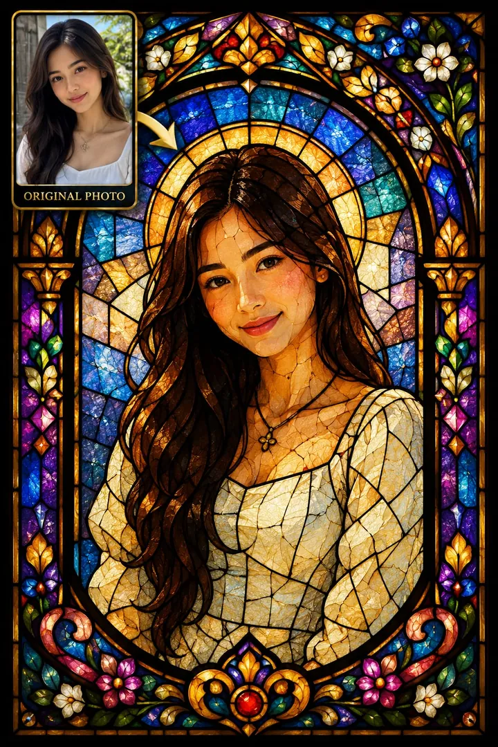 Stained Glass — AI photo example