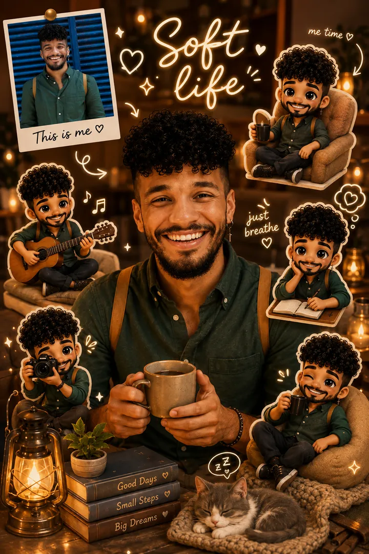 Cozy Soft Life: AI Chibi Art & Cute Avatars photo effect example 2