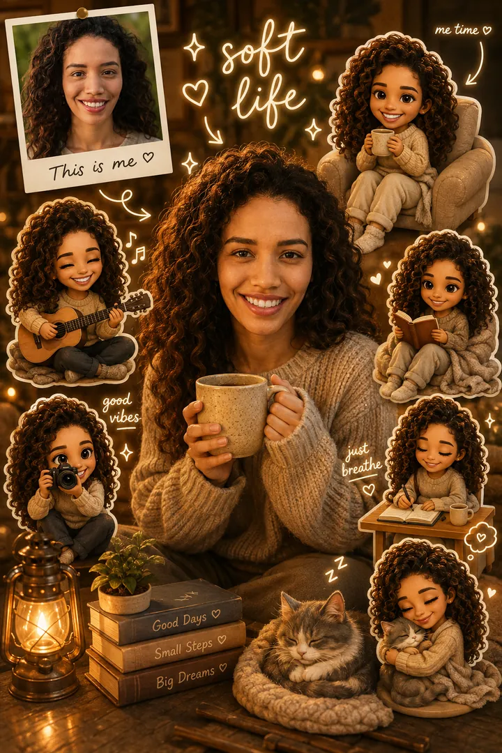 Cozy Soft Life: AI Chibi Art & Cute Avatars photo effect