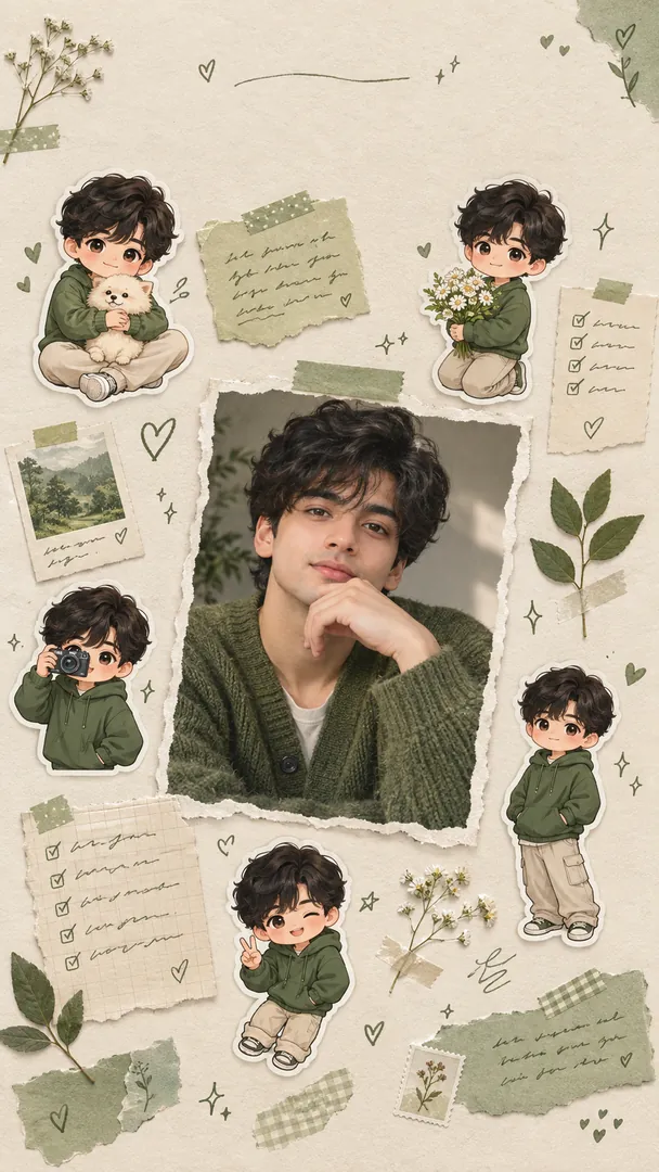 Scrapbook Journal: AI Chibi Art & Cute Avatars photo effect