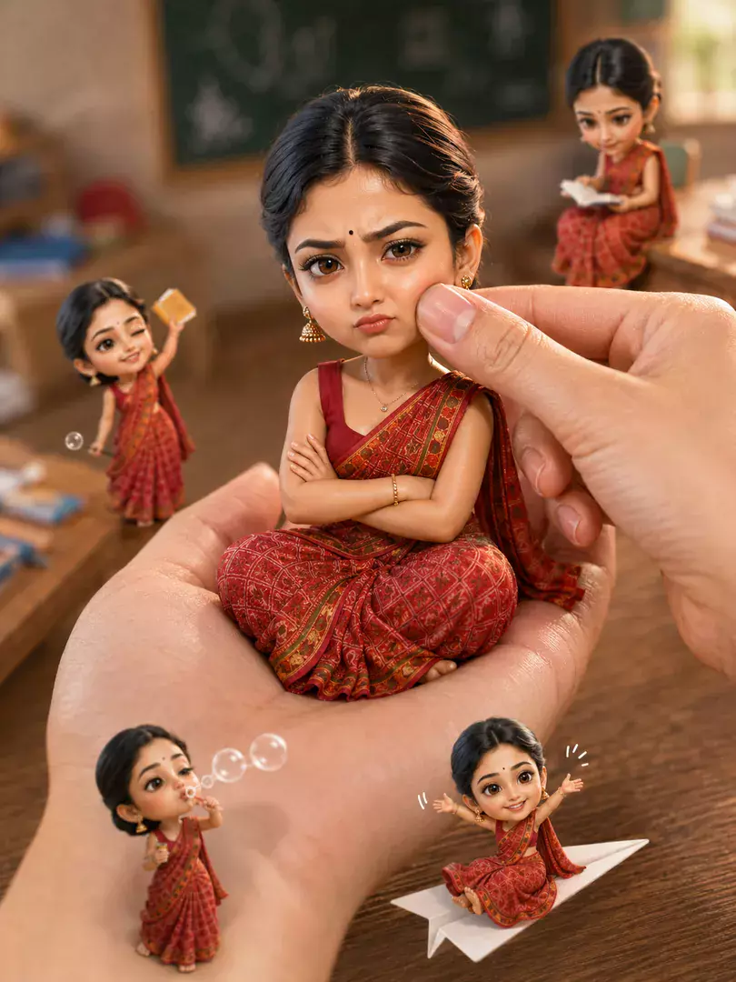 Mini-Me in Hand AI photo example