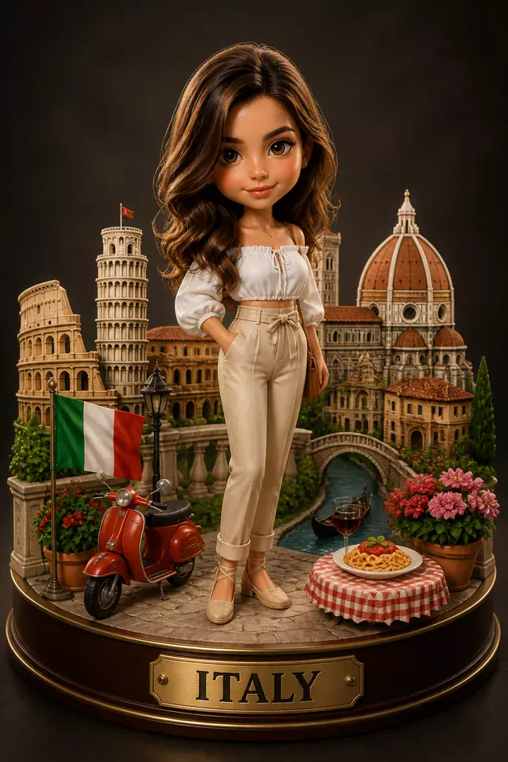 3D Travel Diorama AI photo example 2