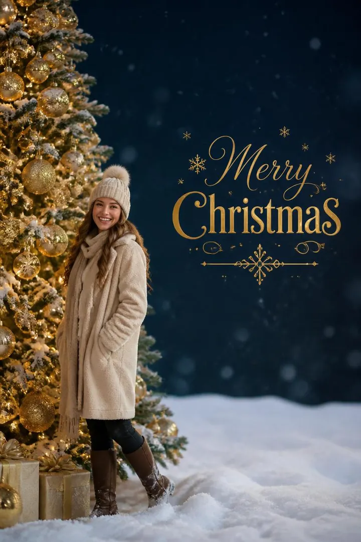Christmas Greeting: AI Christmas photo effect