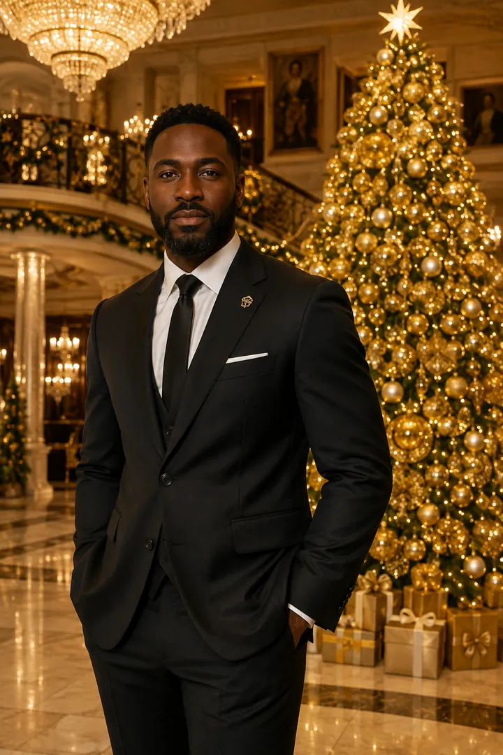 Luxury Christmas: AI Christmas photo effect example 2