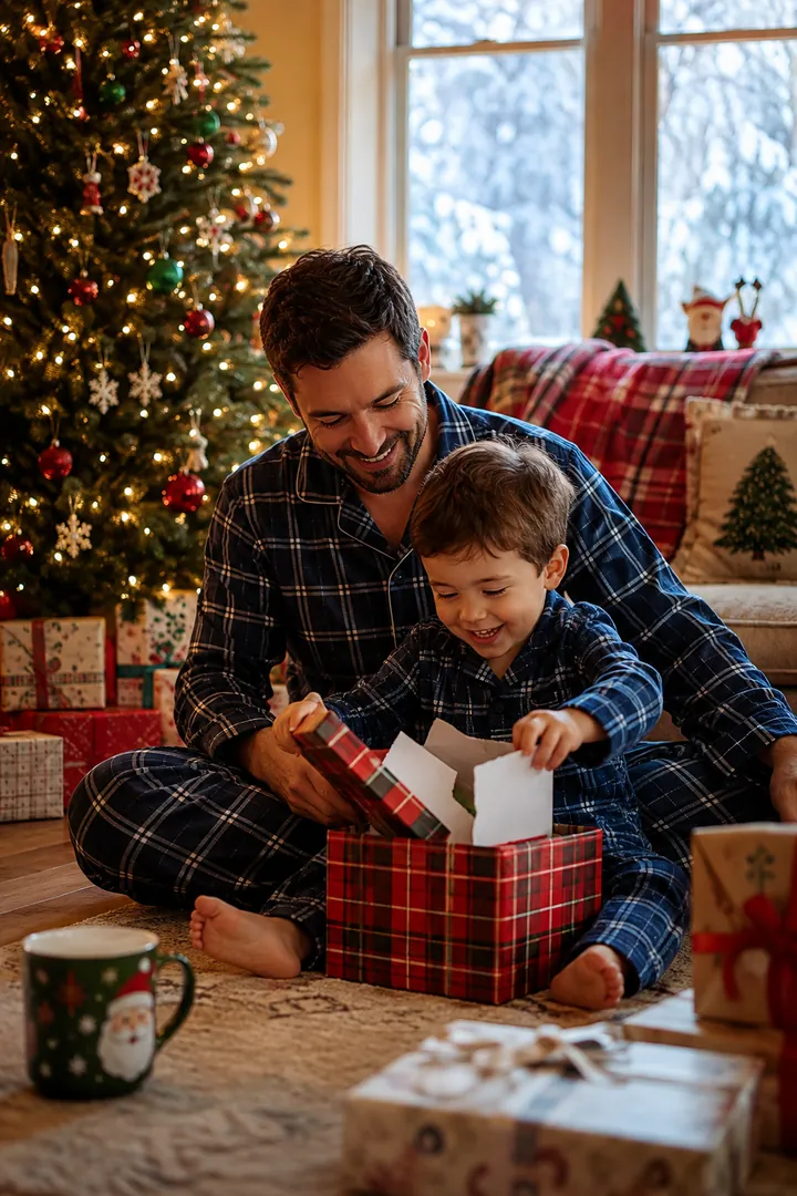 Magical Christmas Morning: AI Christmas photo effect