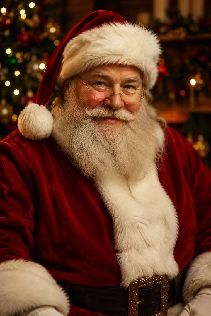 Santa Portrait: AI Christmas photo effect example 2